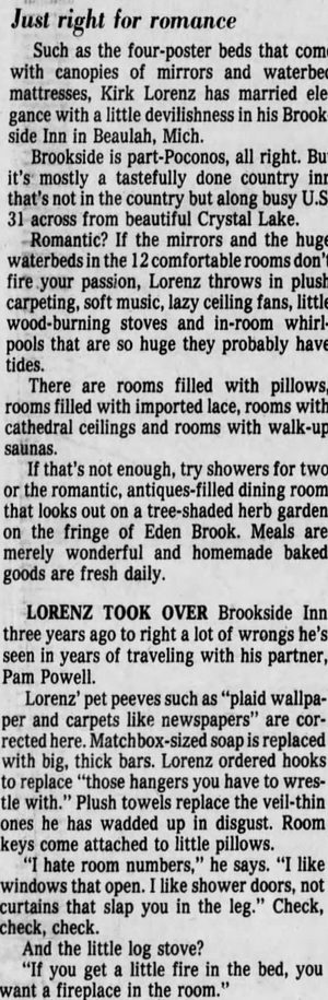Brookside Inn - Hotel Frankfort - Jun 10 1984 Article